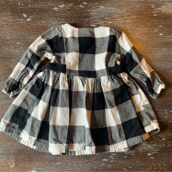 3/$12 White and Black Buffalo Plaid Blouse - Picture 4 of 4